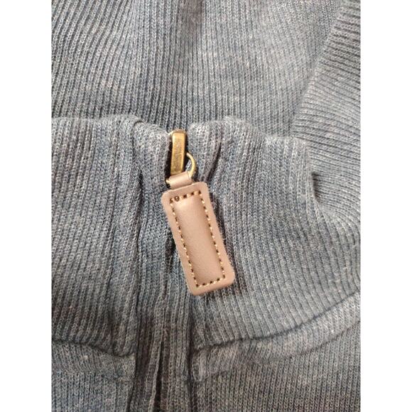 U.S. Polo ASSN. 1/4 Zip Dark Navy Blue Knit Sweater XL Cotton Poly Blend - Picture 4 of 10